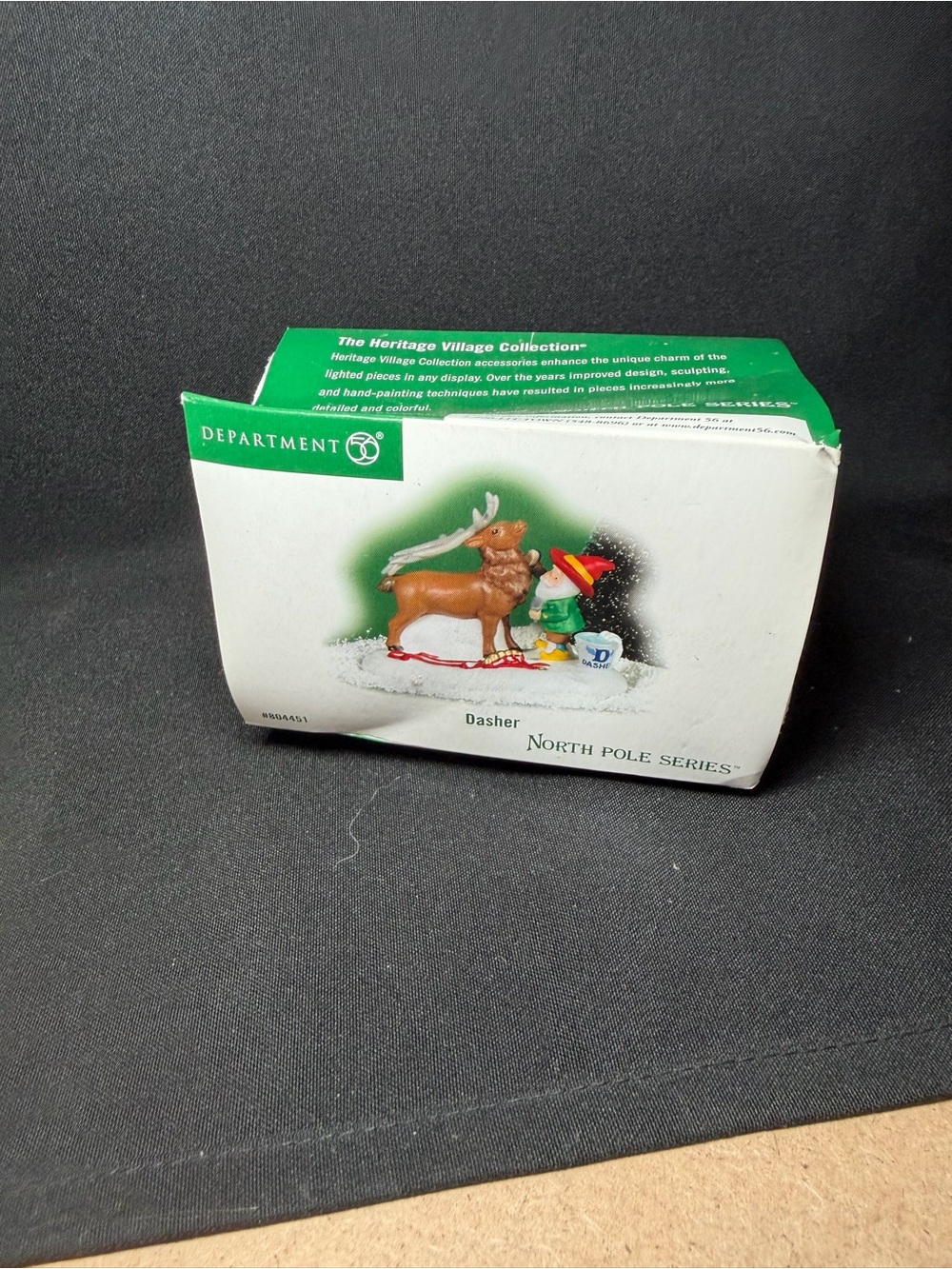 Department 56 Dasher North Pole Series Retired 804451 Elf W Reindeer